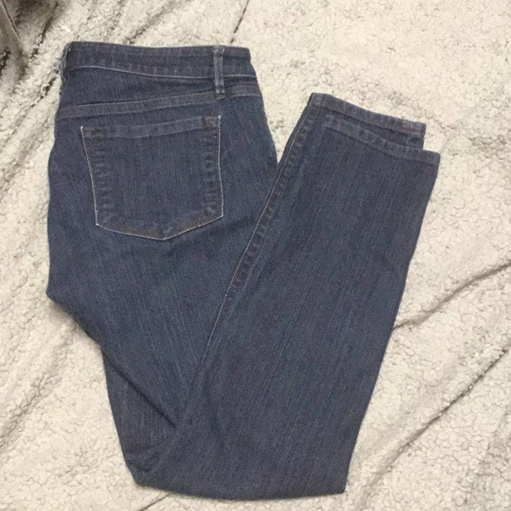 Dark blue jeans